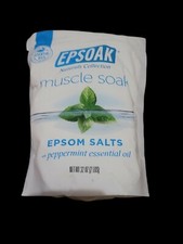 Ep Soak Naturals Collection Muscle Soak Epsom Salt Peppermint Essential oil 32oz