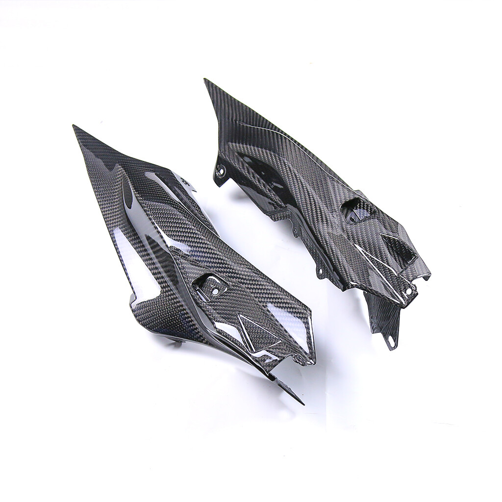3K Carbon Fiber Under Seat Panel Tail Side Cover Fairing For