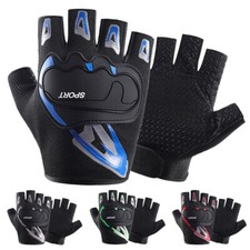 Outdoor Sports Half Finger Gloves Breathable Lightweight Bike Cycling Fingerless
