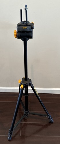 Tripod Kodak Black Yellow Gear Tension With Control Bubble Level Geared Column - Picture 5 of 18