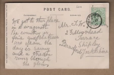 Watchet, Somerset - Single circle postmark 1911  - Holford PC