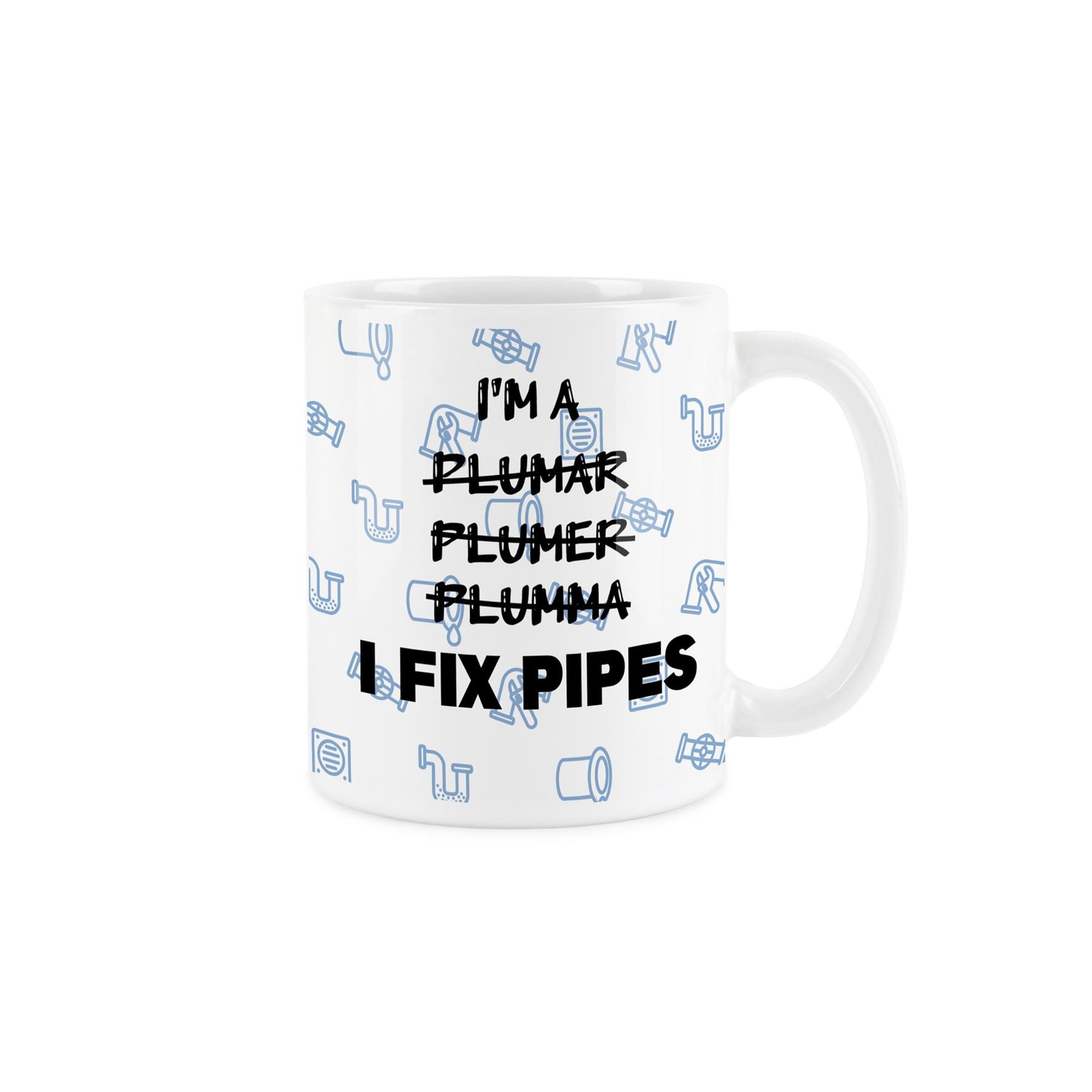 Plumber Joke Mug - Novelty Tradies Ceramic Tea/Coffee Cup Gift for Plumbers