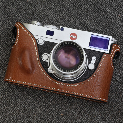Real Leather Half Case Bag For Leica IIIG/IIIF Cameras - Padded