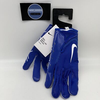 Nike Vapor Jet 7.0 Football Skill Position Gloves Blue White Wide Receiver Adult