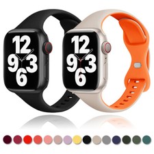 Slim Silicone Sport Band Strap for Apple Watch 11 10 9 8 7 6 SE 41/42/44/45/46mm