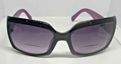 Foster Grant Sun Readers Solar Mag Sunglasses Black UVA/UVB  2.50 NEW