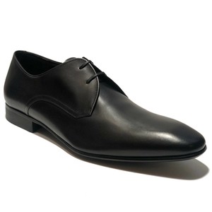Ferragamo Couro Preto PLAIN TOE Derby 12 D Masculino vestido sapatos fashion Oxford | eBay