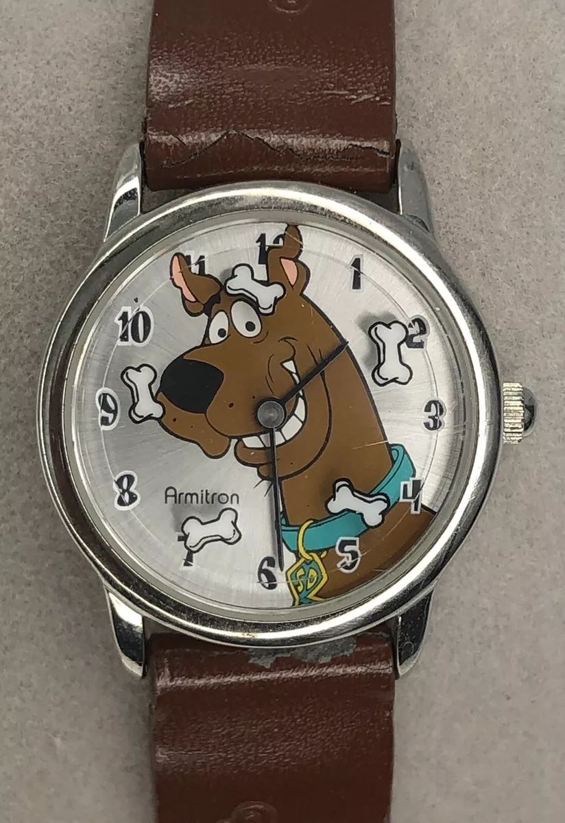 Vintage Scooby Doo X Armitron Watch Womens Silver Tone Stainless