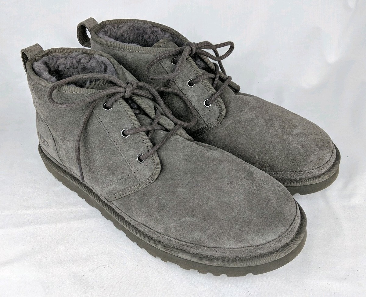 UGG Australia NEUMEL Charcoal Gray Suede Chukka BOOTS 3236  display picture 1