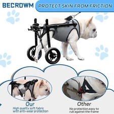 2 Wheels Pet Wheelchair for Back Legs Dog Wheelchair/Cart Adjustable Small