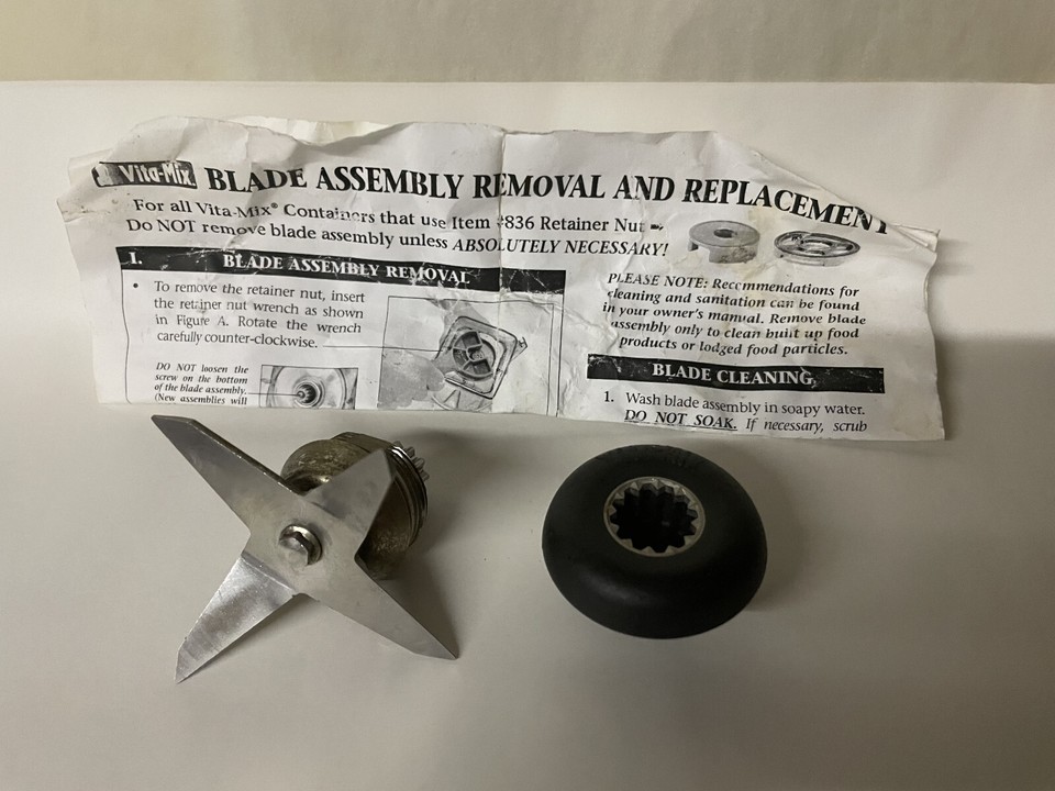 Blade Assembly Vitamix Classic, Wet and Dry : TWO BLADES Assembly : AND Parts | eBay