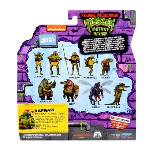 Playmates TMNT Teenage Mutant Ninja Schildkröten Mutant Chaos Raphael der Wütende - Bild 2 von 3
