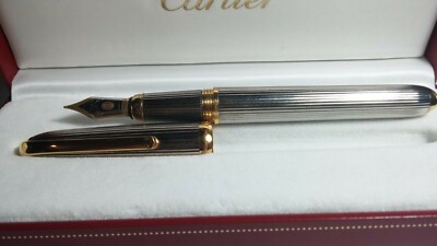 Cartier Le Must Dandy Fountain Pen Ag./Gold Limited Edition - used like new