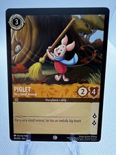 Disney Lorcana TCG Rise of the Floodborn Piglet 18/204 Common Very Small Animal