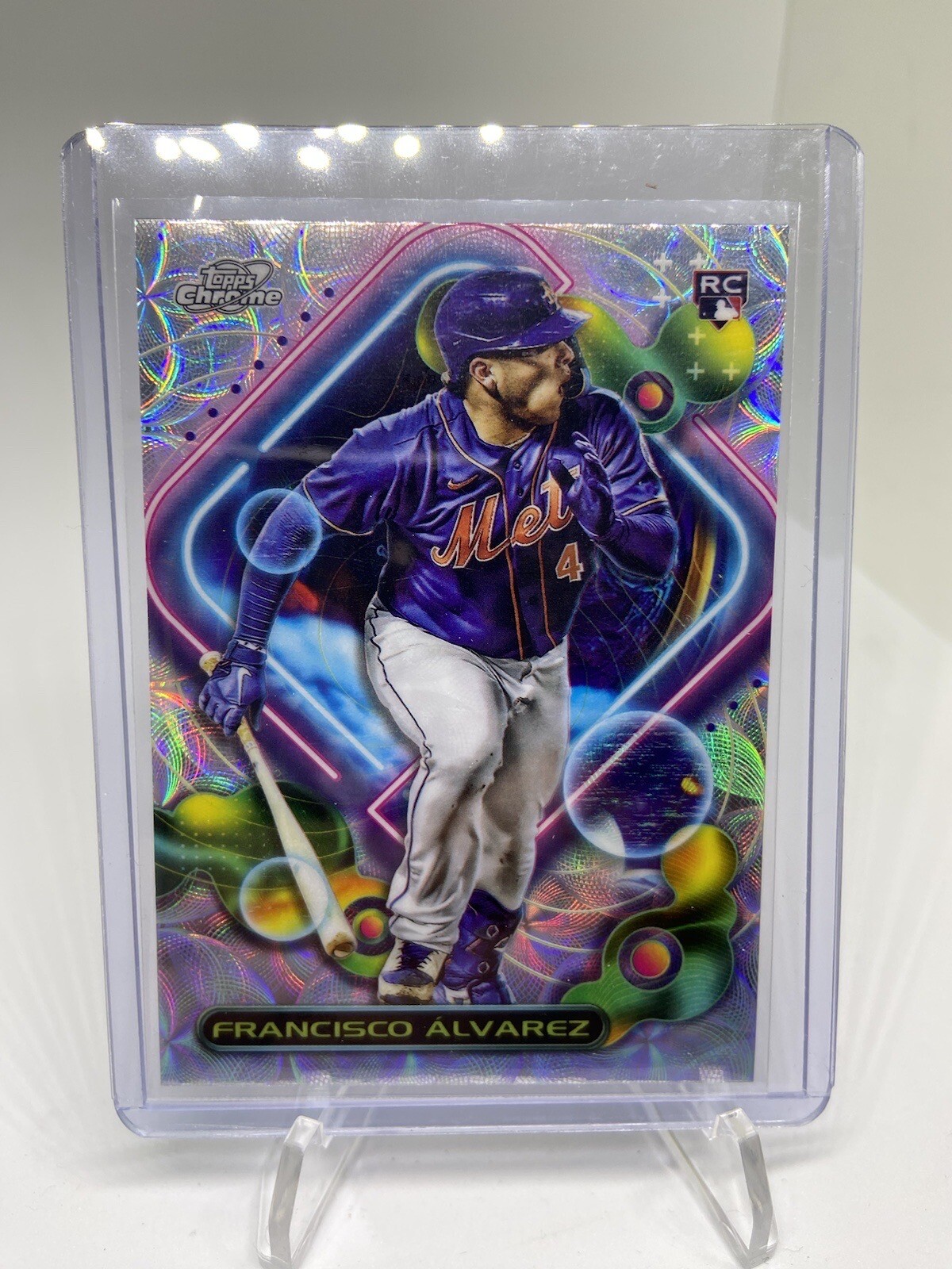 2023 Topps Cosmic Chrome Francisco Alvarez NUCLEUS Rookie Refractor RC Mets #179