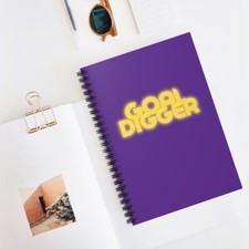 Goal Digger Bright Purple - Spiral Notebook - Ruled Line