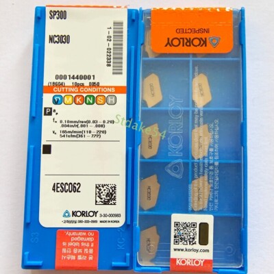 New SP300 NC3030 SP300 KORLOY Tools CNC blade Carbide Inserts Original 10pcs