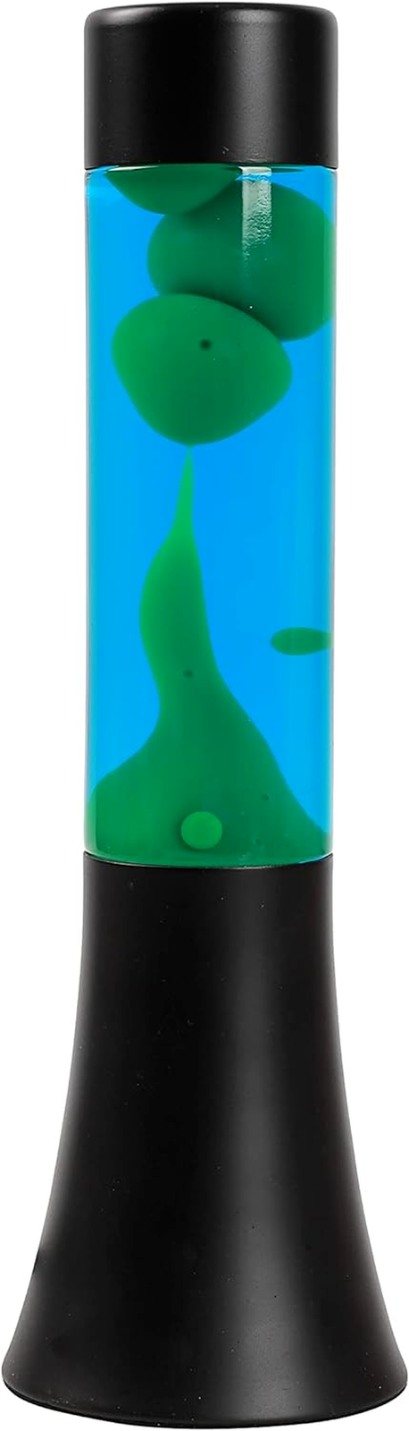 lampada Lava Lamp Magma 30 Cm base nera liquido Blu cera Verde XL2459
