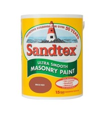 Sandtex Masonry Paint 150ml Tester Pot Ultra Smooth Brick Red