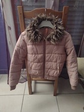 MANTEAU HIVER ROSE ENFANT FILLE 12ANS