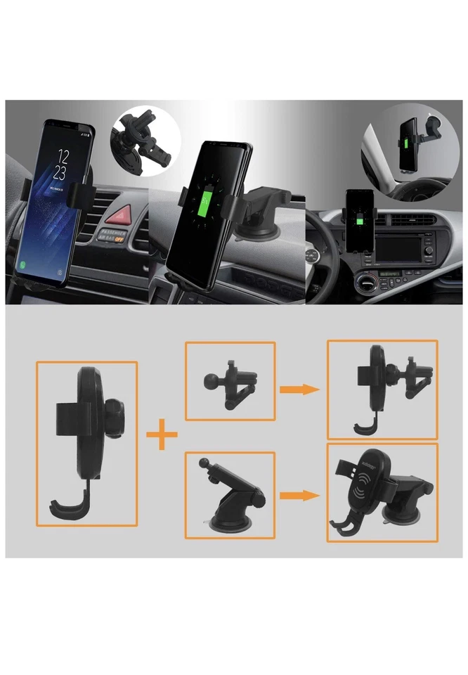 Car Air Vent/Windshield/Dashboard Holder Mount Stand Universal For Cell Phone US - Image 2 of 4