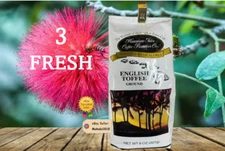 🌺 3 Hawaiian Isles Coffee ENGLISH TOFFEE  8oz Ground APG Fresh