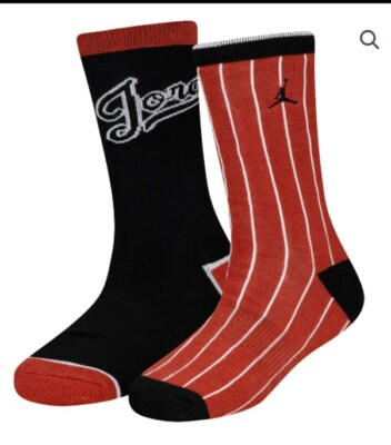 Air Jordan Basketball Crew Socks (2 pairs)  Big Kids Youth (5Y - 7Y)