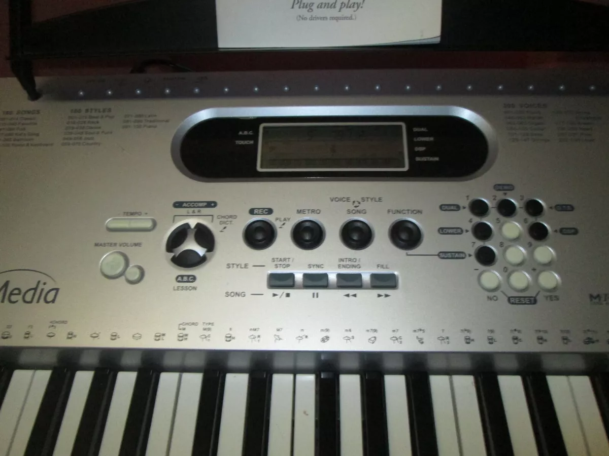 eMedia 61-Key Digital Electronic Keyboard Piano