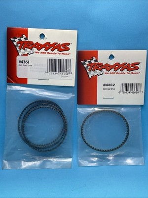 Vintage Traxxas 4361 & 4362 Front & Rear Belt Set Original Electric 4-Tec