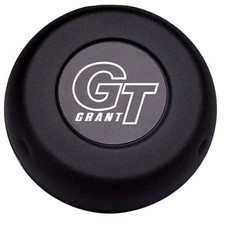 Grant 5897 Horn Button - Grant Gt Logo - Steel - Black Paint - Grant