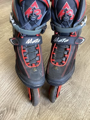 K2 Exo Tech Moto Mens Roller Inline Skate Shoes Blades Size 8 Black Red Skate