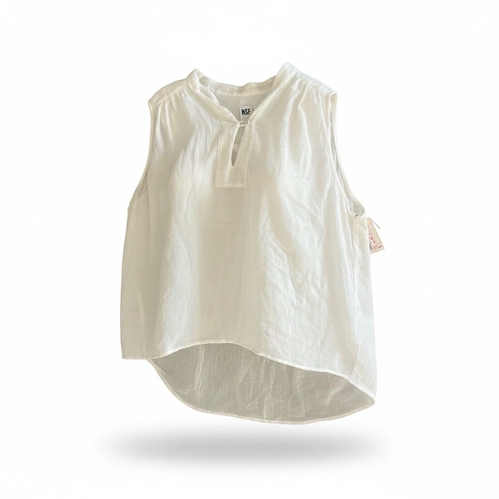 NSF Women White Sleeveless Top Light Airy Summer Beach Small
Opens in a new window or tab