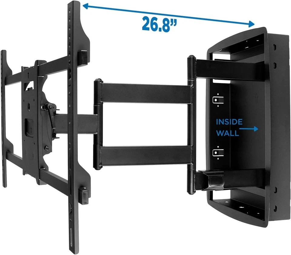 In-Wall TV Bracket with Swivel and Tilt for Optimal Viewing - Image 3 of 4