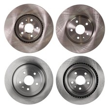 Front and Rear Disc Brake Rotors For 2008-2014 Cadillac CTS 345mm Front Disc J55