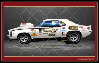 Bill Grumpy Jenkins Grumpy's Toy VI Pro Stock 69 Camaro Poster-Banner Print-102