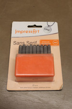 ImpressArt Uppercase Basic Sans Serif 3mm Metal Letter Stamps NEW