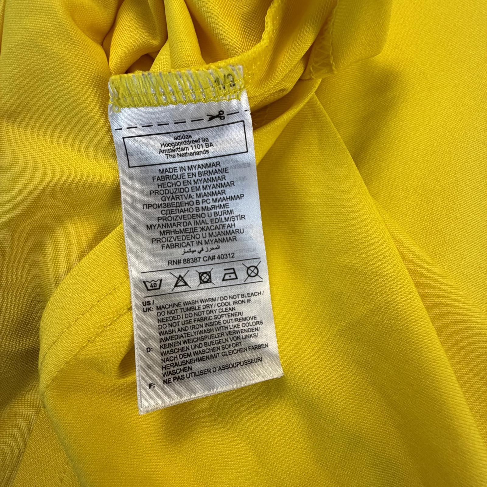 Adidas Yellow Soccer Number 36Jersey Size XS #1468 thumbnail 3