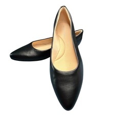 Easy Spirit Fellia3 Black Pointed Toe Flats Comfort Cushioning Womens Size 8M