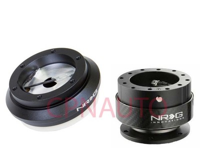 NRG Short Hub Steering Wheel + 2.0 Quick Release Adapter For 96-00 Civic EK