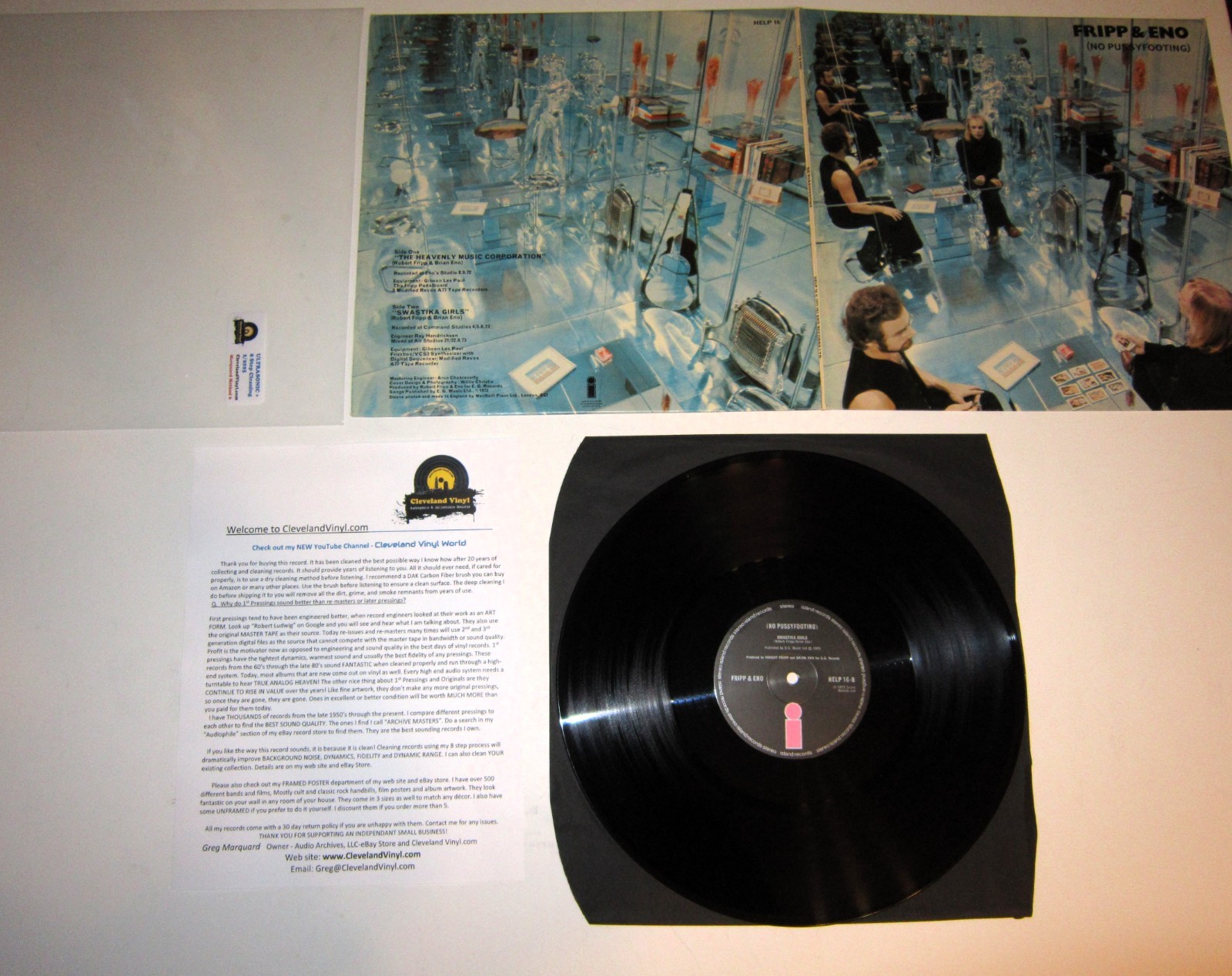 (No Pussyfooting) Vinyl LP (Fripp & Eno)