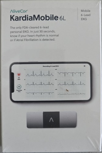 AliveCor KardiaMobile 6L Personal EKG Heart Monitor NEW