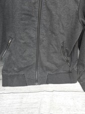 Lululemon Mens Cross Cut Hoodie Full Zip Sweatshirt Heathered Black Medium M