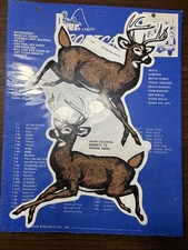 NOS Dyer Sportcals Die Cut Vinyl Waterproof Decal Sticker White Tail Deer T-43