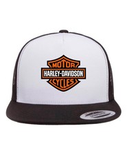 NEW KUSTOM HATZ HARLEY DAVIDSON OG STAPLE SNAPBACK HAT BLK/WHT/BLK MADE IN USA