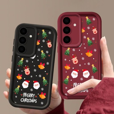 Christmas Santa Case For Samsung Galaxy S25 FE Edge S24 Ultra S23 S22 Plus Cover