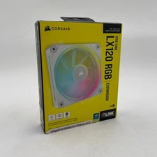CORSAIR iCUE Link RX120 RGB 120mm PWM Fans with Hub CO-9051029-WW