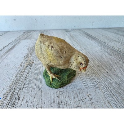 Vintage dept 56 28054 chick bird paper mache figuring statue decor spring Easter