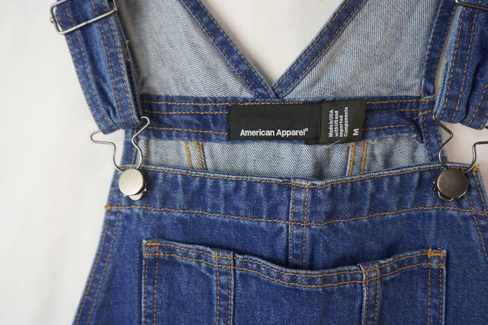 Mono de mezclilla azul 100 % algodón American Apparel Tomgirls talla M Foto 2 de 4