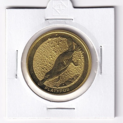 AUSTRALIAN: 2008 $1 PLAYTPUS YOUNG COLLECTORS ANIMALS UNC COIN #3055