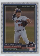 2023 Panini USA Baseball Stars & Stripes White Prizm 40/99 Casey Borba #3 0q1p